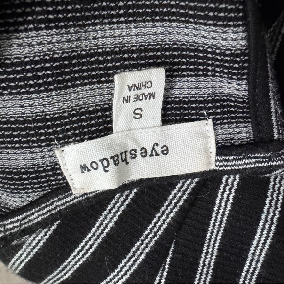 Eyeshadow Black White Stripe Jumpsuit One Piece Small - Picture 5 of 5